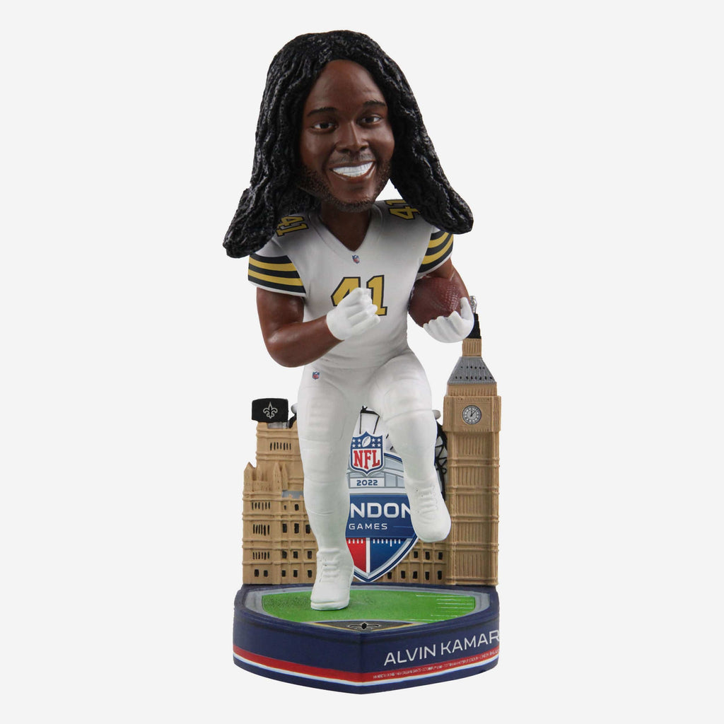 Alvin Kamara New Orleans Saints 2022 International Game Bobblehead FOCO - FOCO.com