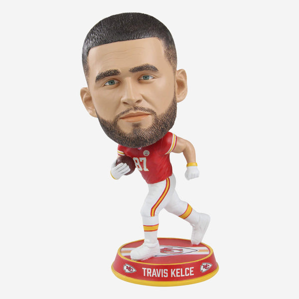 Travis Kelce Kansas City Chiefs Super Bowl LVII Outfit Bobblehead FOCO