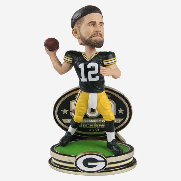 Aaron Rodgers Green Bay Packers 1950 Classic Jersey Bobblehead FOCO