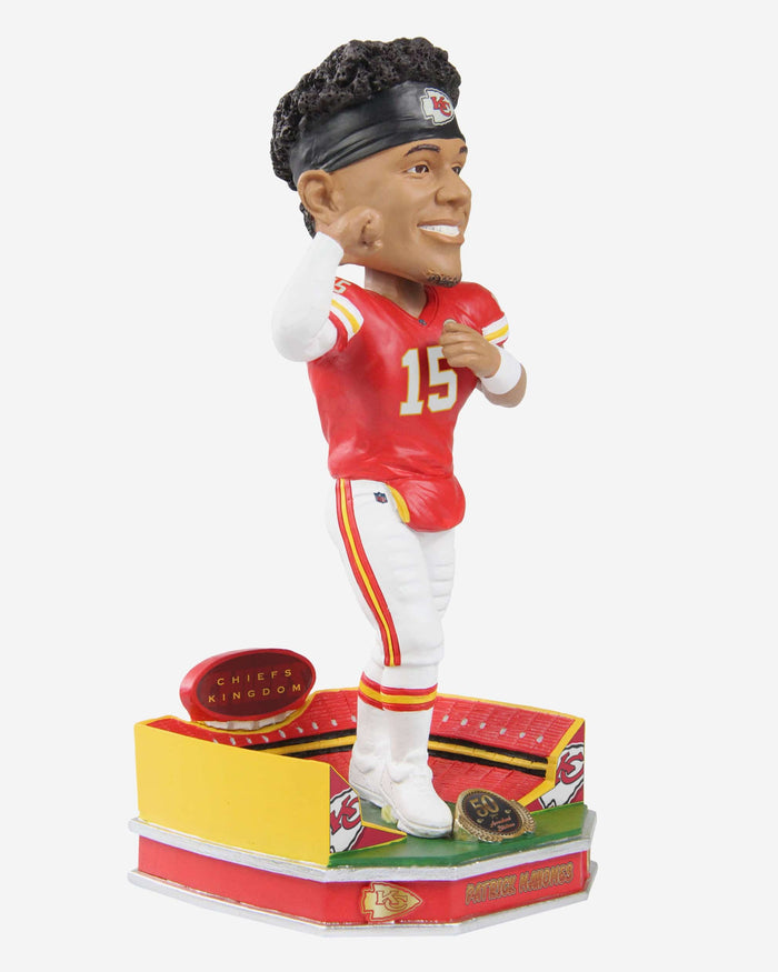 Patrick Mahomes Kansas City Chiefs Arrowhead Stadium 50th Anniversary Bobblehead FOCO - FOCO.com