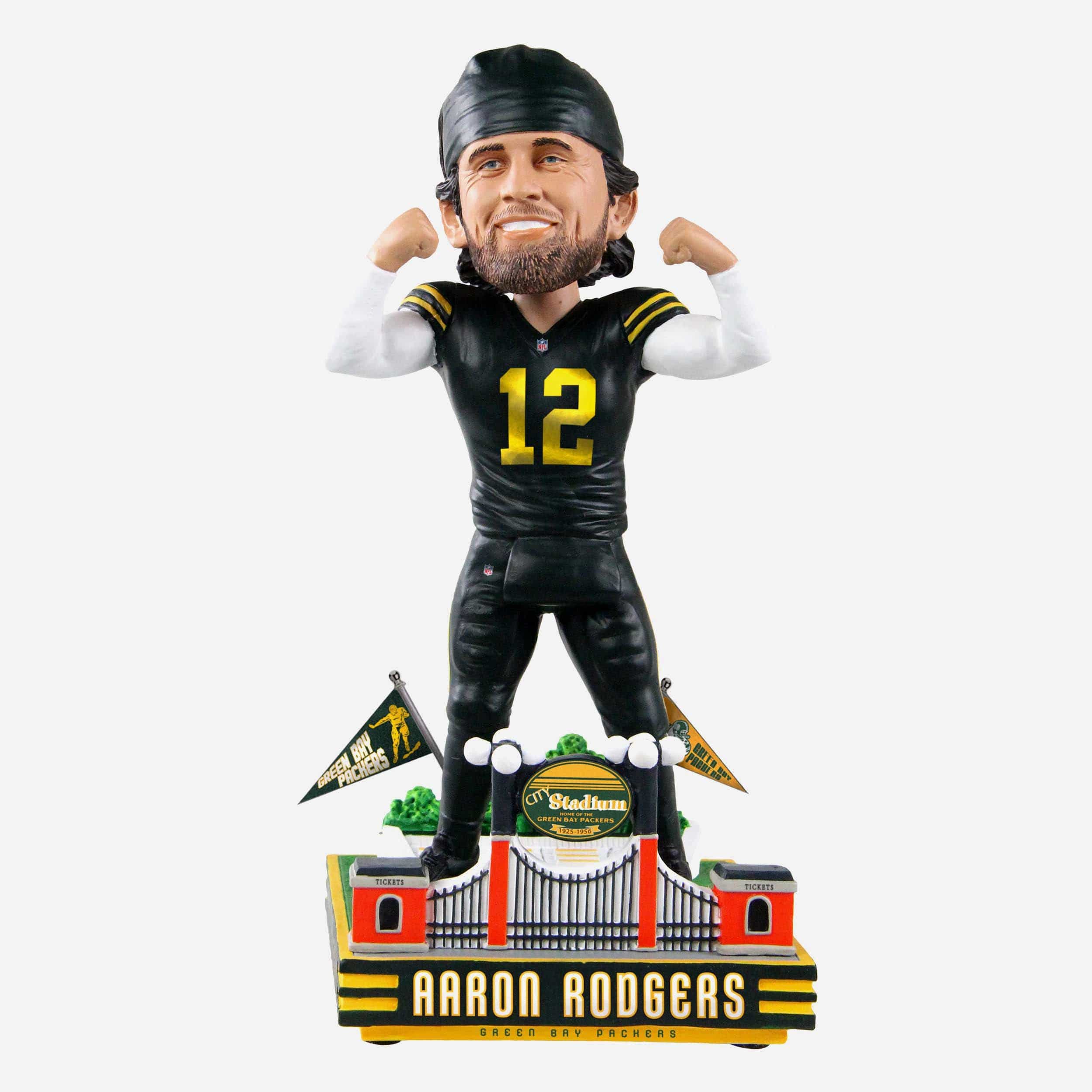 Aaron Rodgers Green Bay Packers Stadium Series Bobblehead NFL at