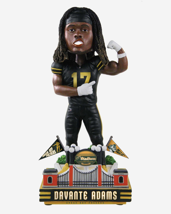 Davante Adams Green Bay Packers 1950 Classic Jersey Bobblehead FOCO