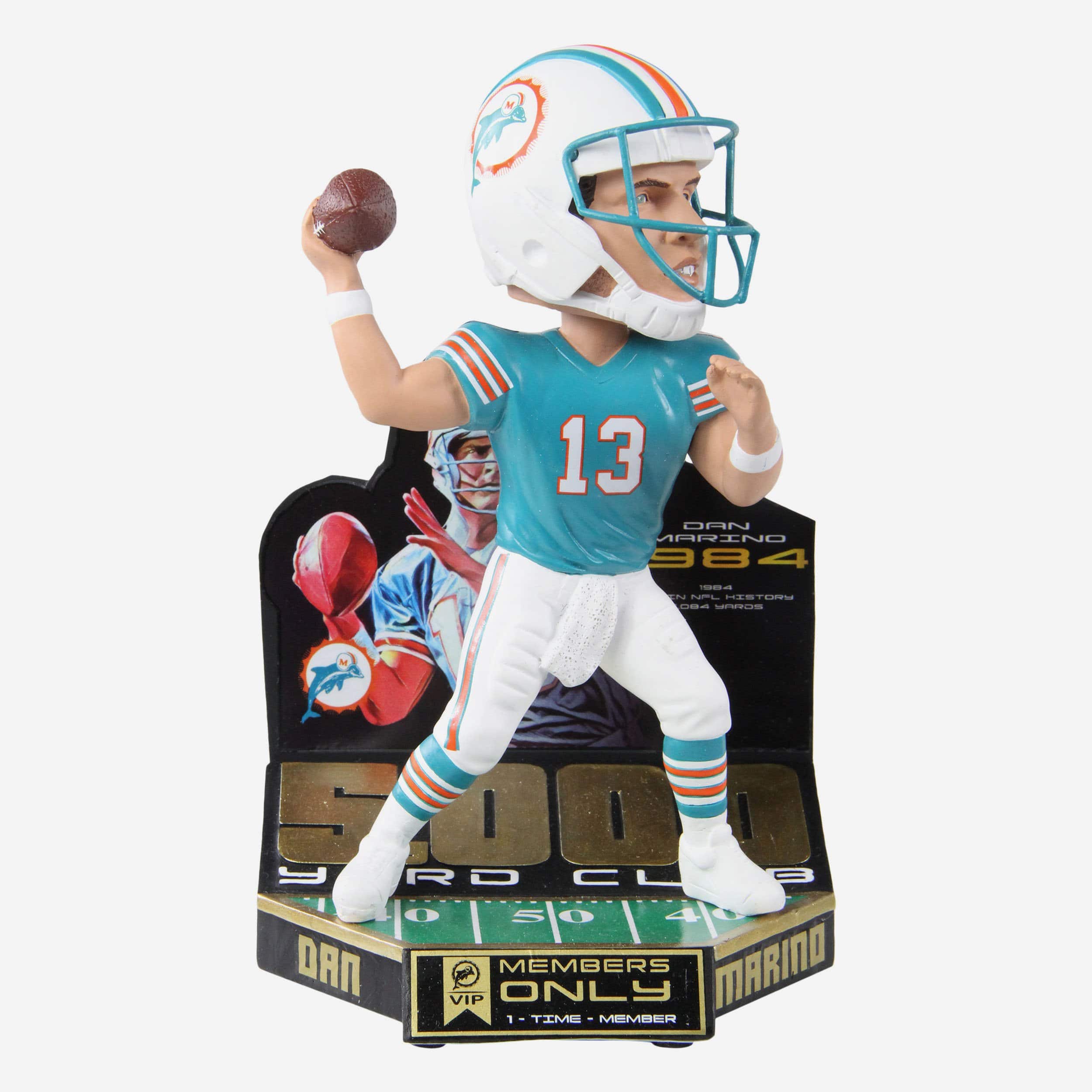 Miami Dolphins Santa Figure With Light Up Lantern FOCO