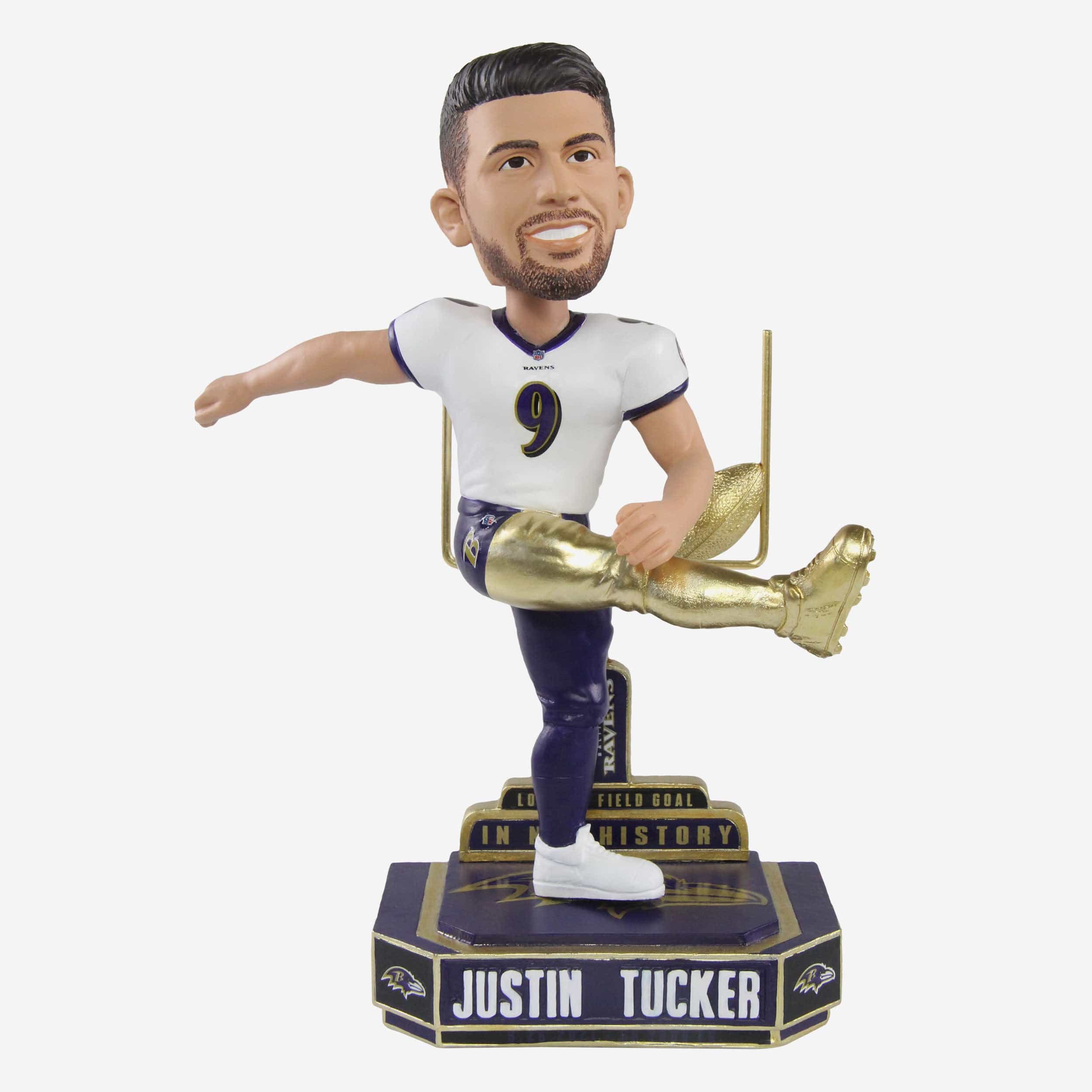 Justin Tucker NFL Memorabilia, Justin Tucker Collectibles, Verified Signed  Justin Tucker Photos