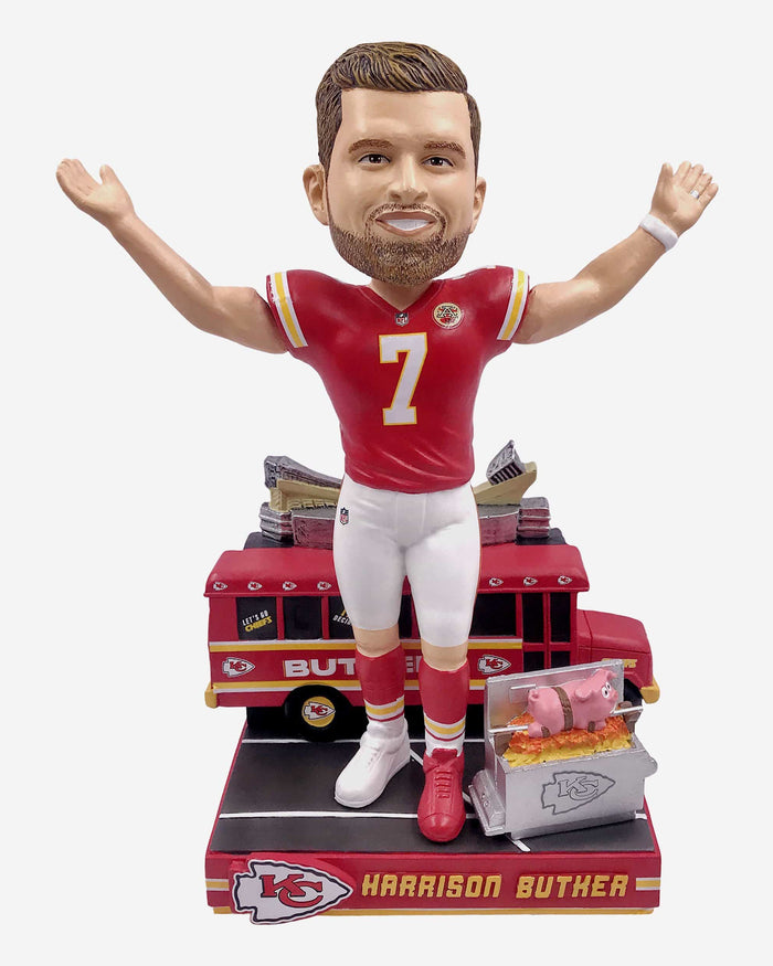 Harrison Butker Kansas City Chiefs Ambassador BBQ Tailgate Bobblehead FOCO - FOCO.com