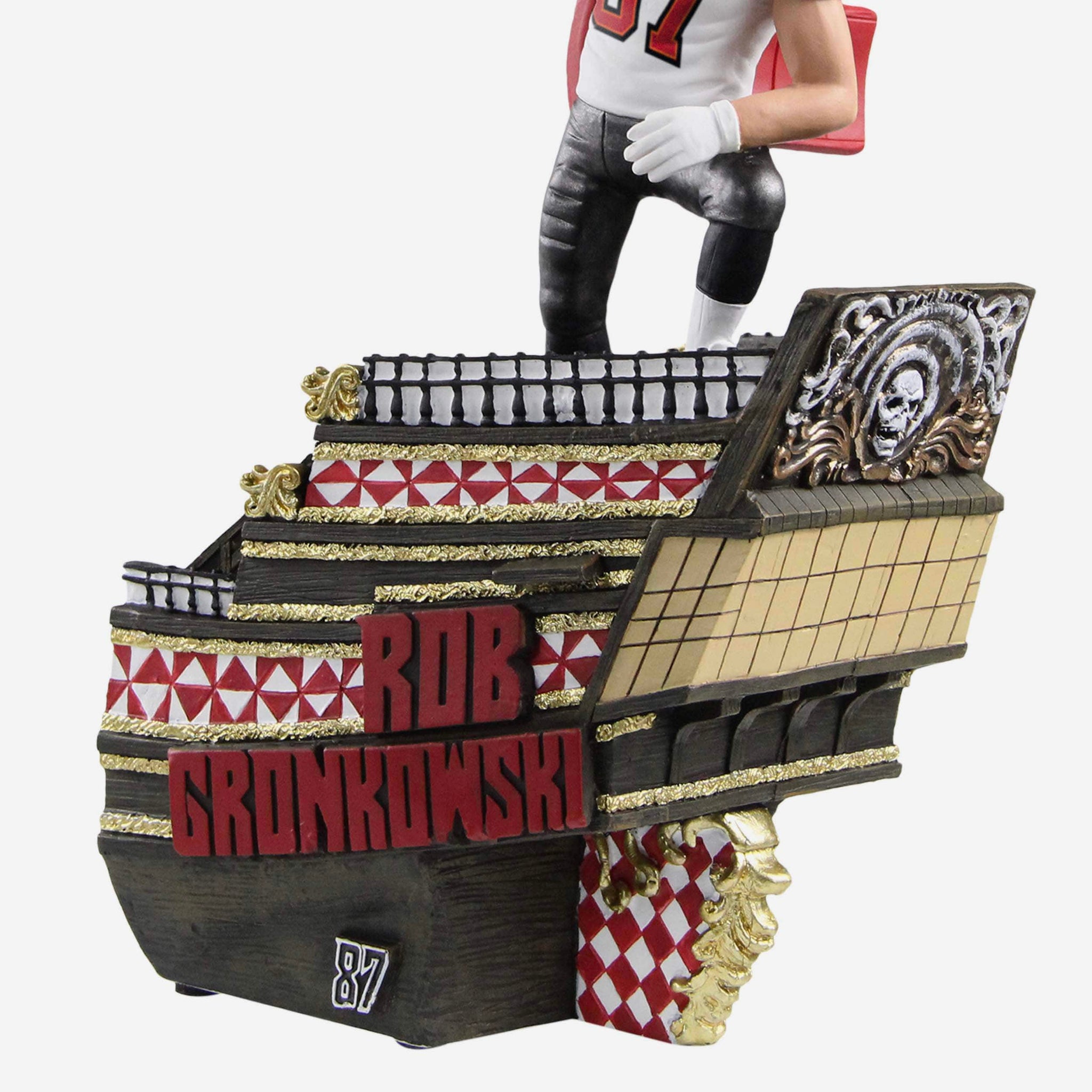 Rob Gronkowski Action Figure Red Jersey, White Pants NFL 