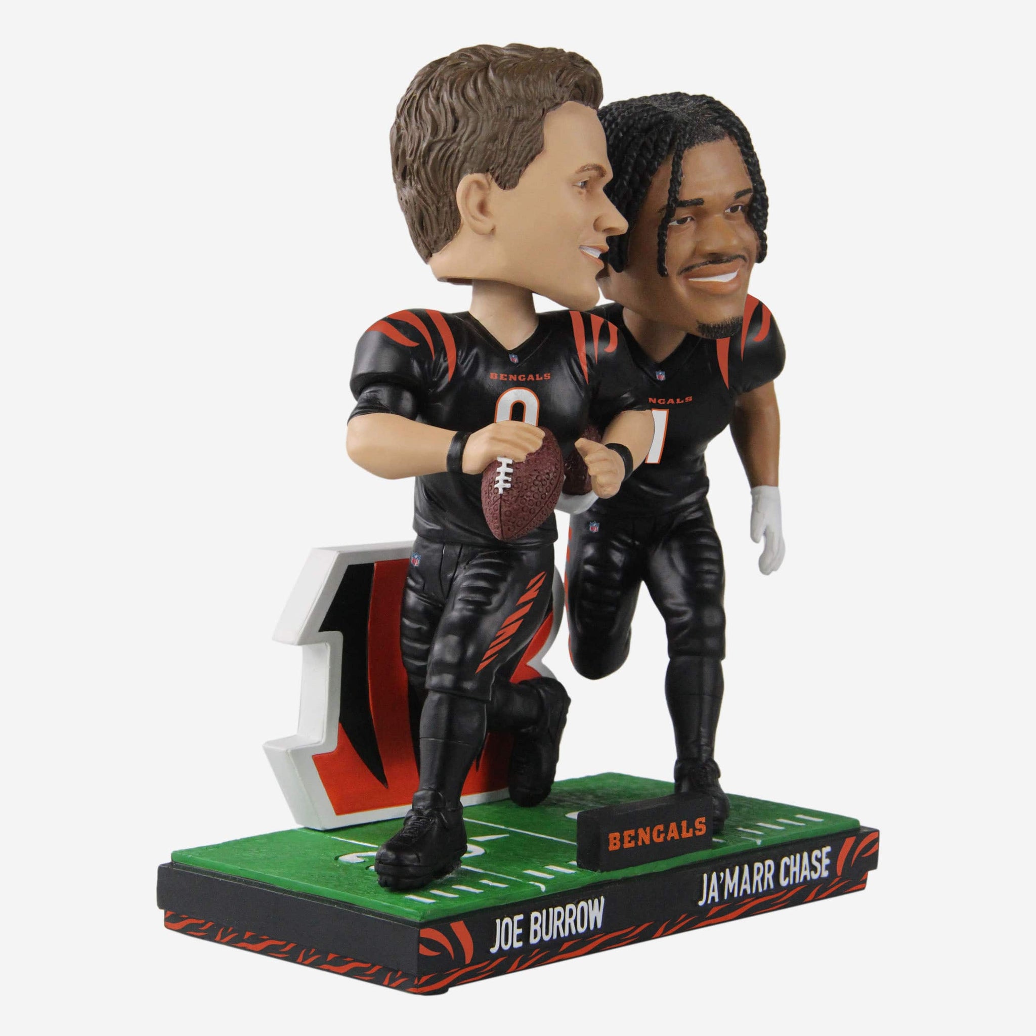 Ja'Marr Chase Cincinnati Bengals Field Stripe Mini Bighead Bobblehead FOCO