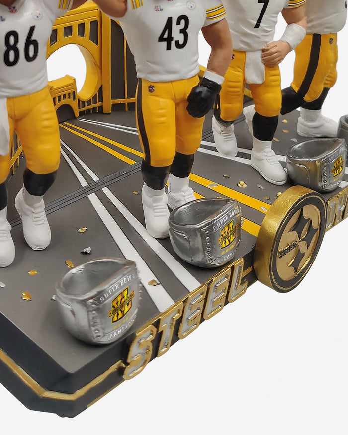 Pittsburgh Steelers Super Bowl XL Champions Mini Bobblehead Scene FOCO