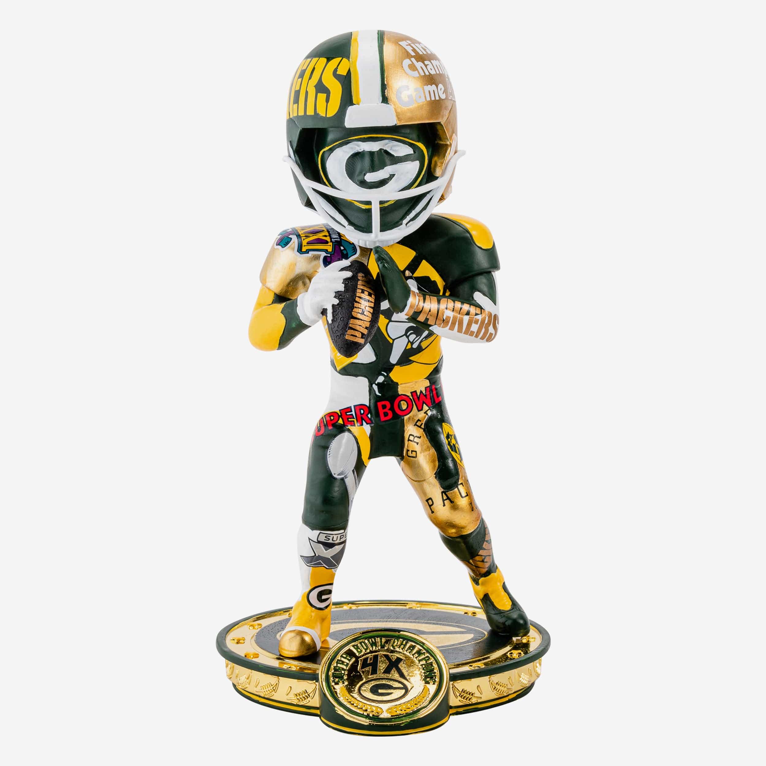 Green Bay Packers Triple Bobblehead Puzzle Set – National