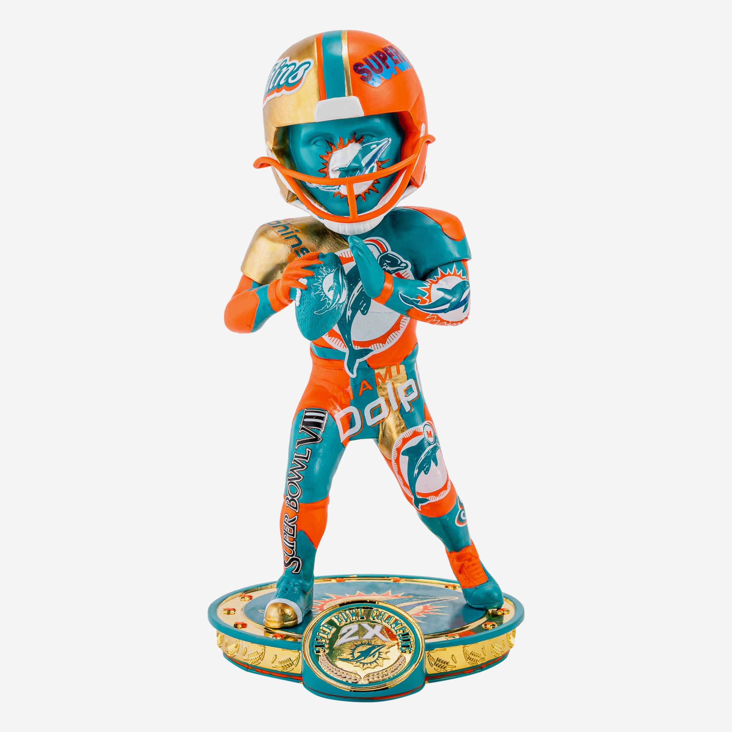 Miami Dolphins Flipper Sitting Mascot Bobblehead