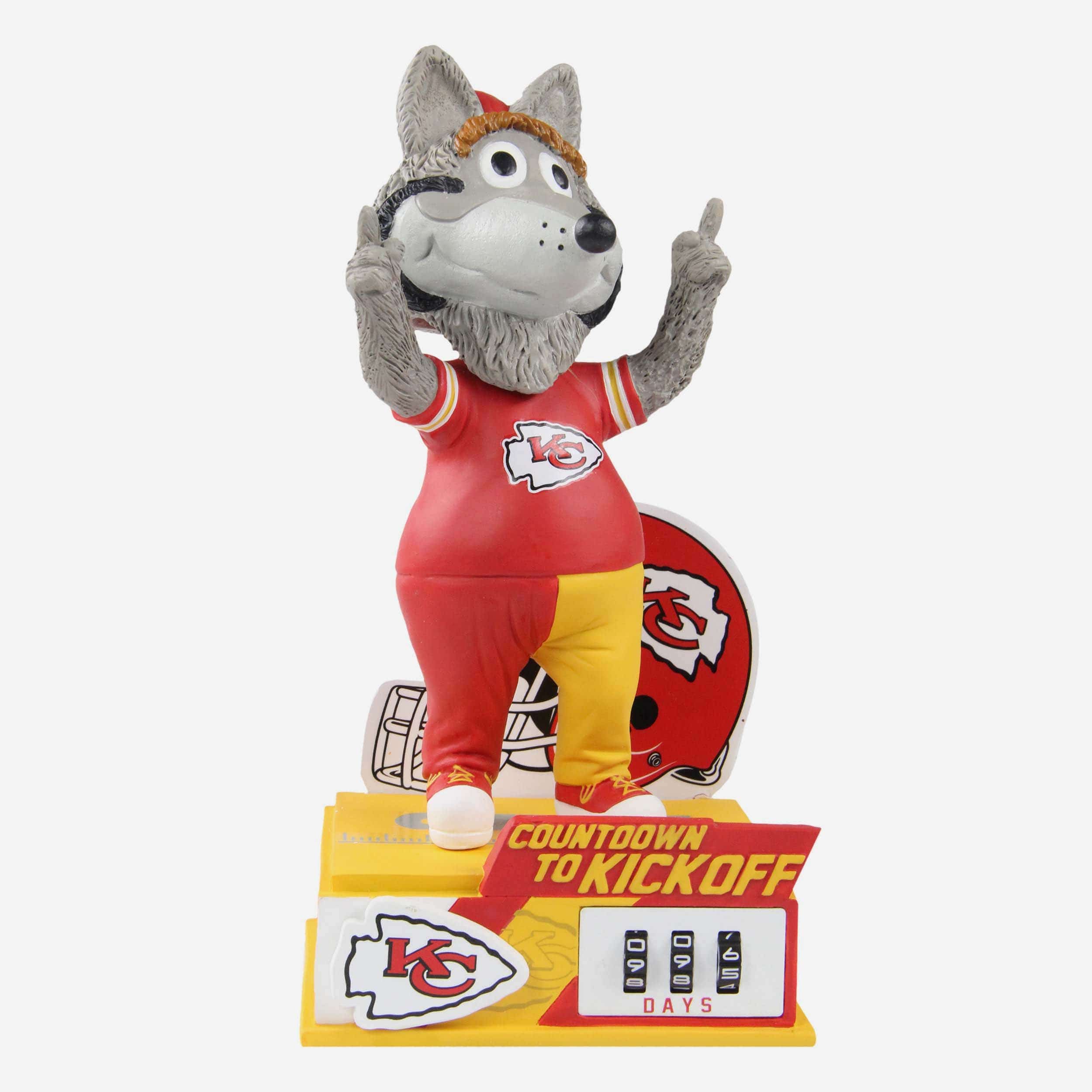 2016-KCvNOS-134, Kansas CIty Chiefs mascot KC Wolf dances w…