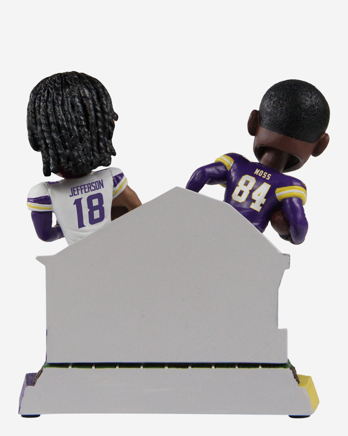 Randy Moss & Justin Jefferson Minnesota Vikings Then and Now Bobblehead FOCO - FOCO.com