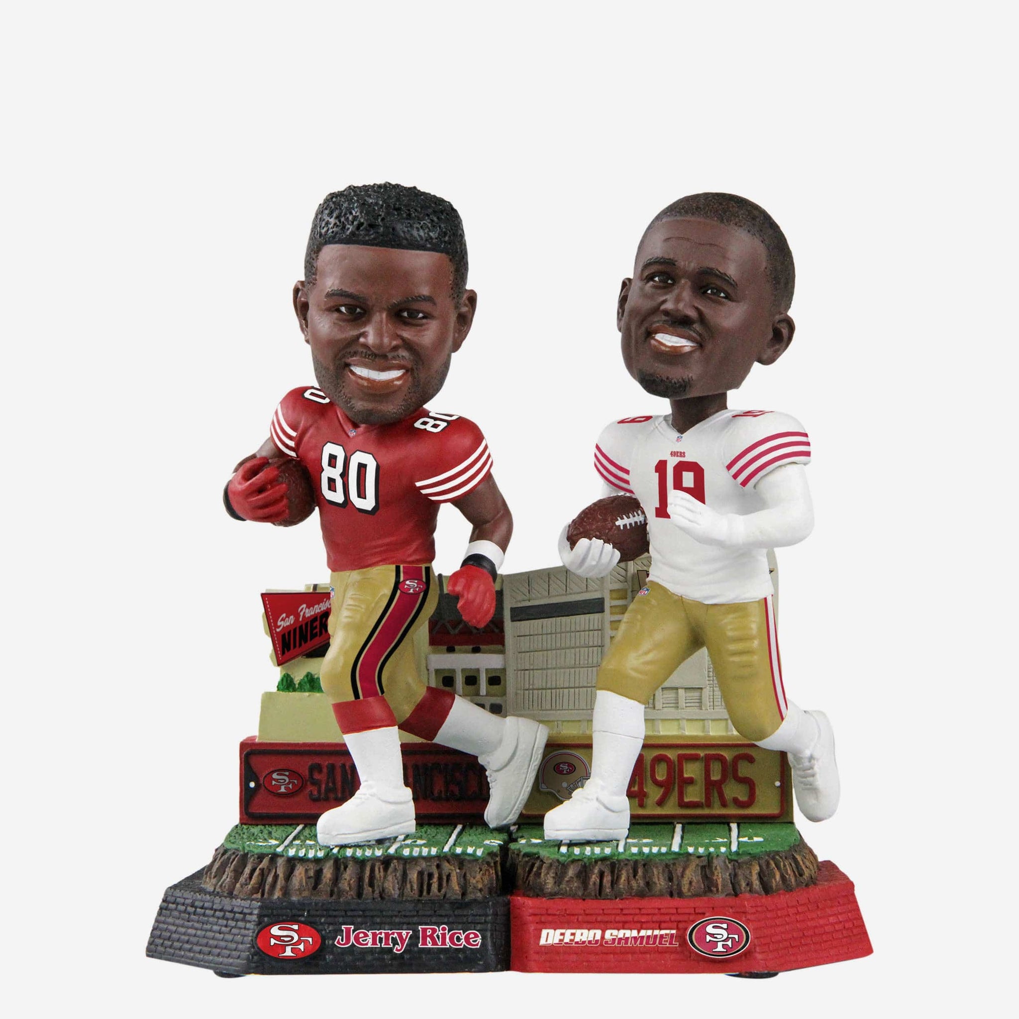 Jerry Rice & Deebo Samuel San Francisco 49ers Then And Now Bobblehead FOCO
