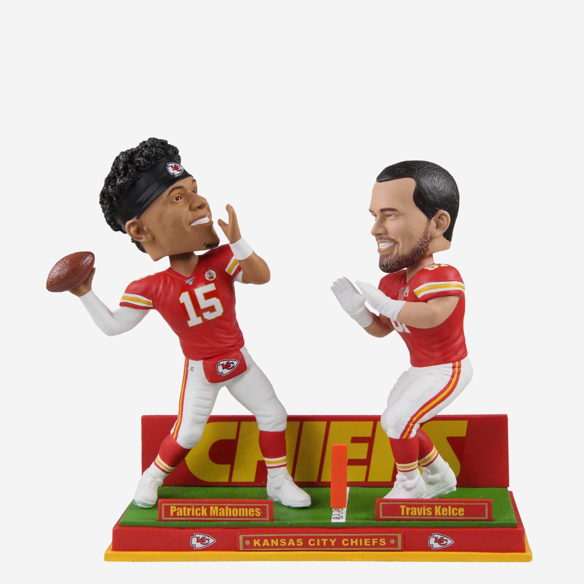 Kansas City Chiefs Patrick Mahomes #15 NFL Action Pose Light Up Ball  Bobblehead