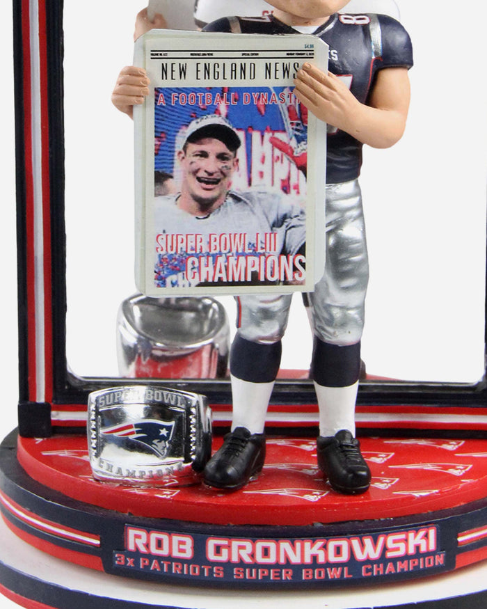 Rob Gronkowski Tampa Bay Buccaneers & New England Patriots Dual Spinning Bobblehead FOCO - FOCO.com