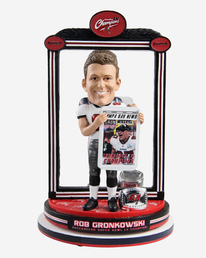 Rob Gronkowski Tampa Bay Buccaneers & New England Patriots Dual Spinning Bobblehead FOCO - FOCO.com