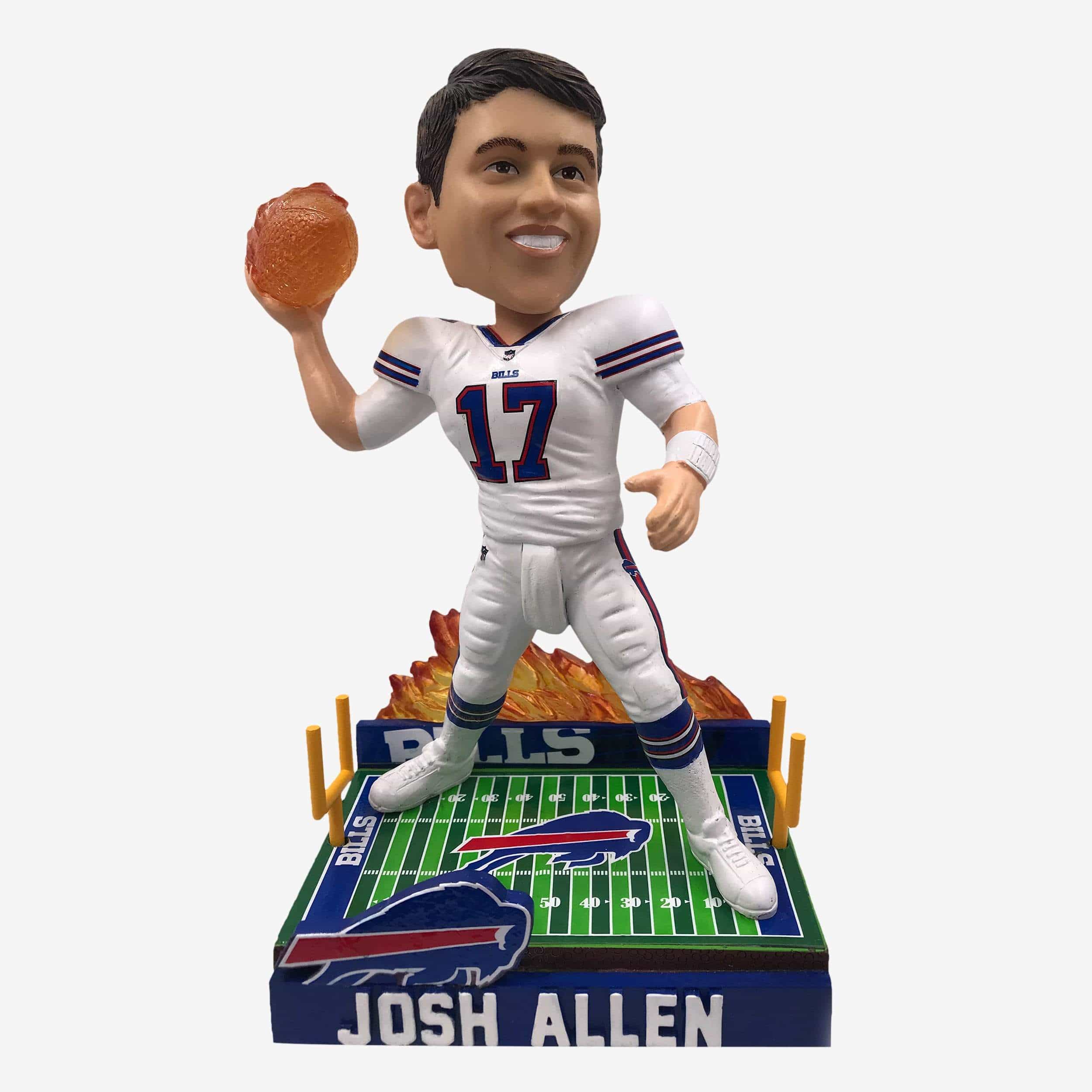 FOCO Josh Allen (Buffalo Bills) Sideline Jacket w/Beanie CLARKtoys  Exclusive Bobblehead #360