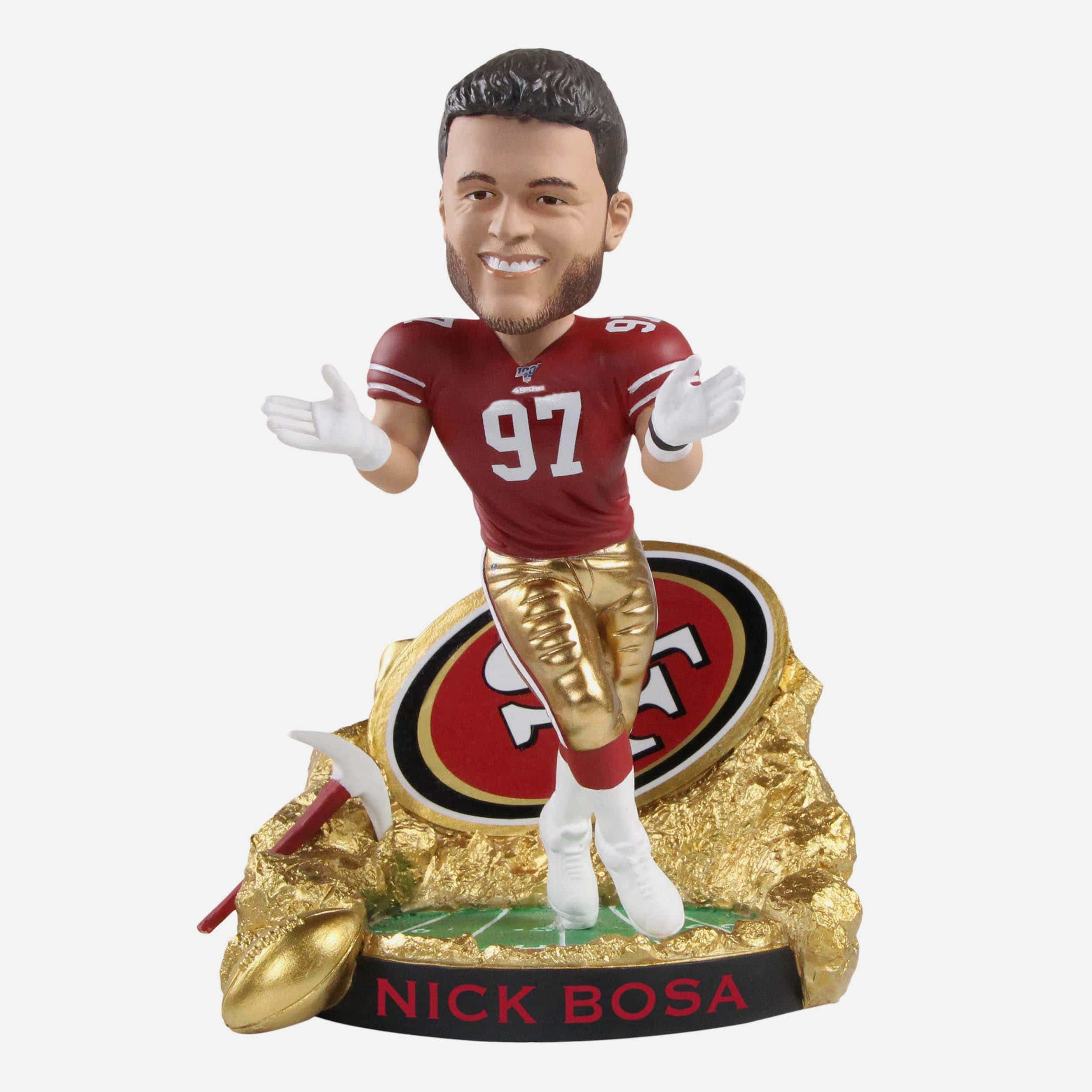 Nick Bosa #97 San Francisco 49ers Gold Rush Red / Black Shirt