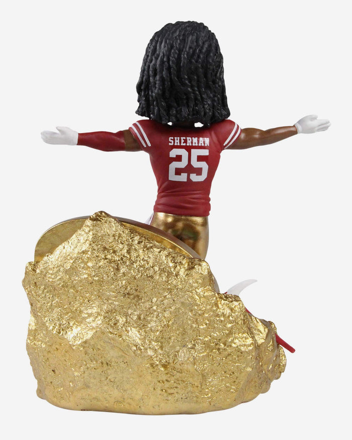 Richard Sherman San Francisco 49ers Gold Rush Bobblehead FOCO - FOCO.com