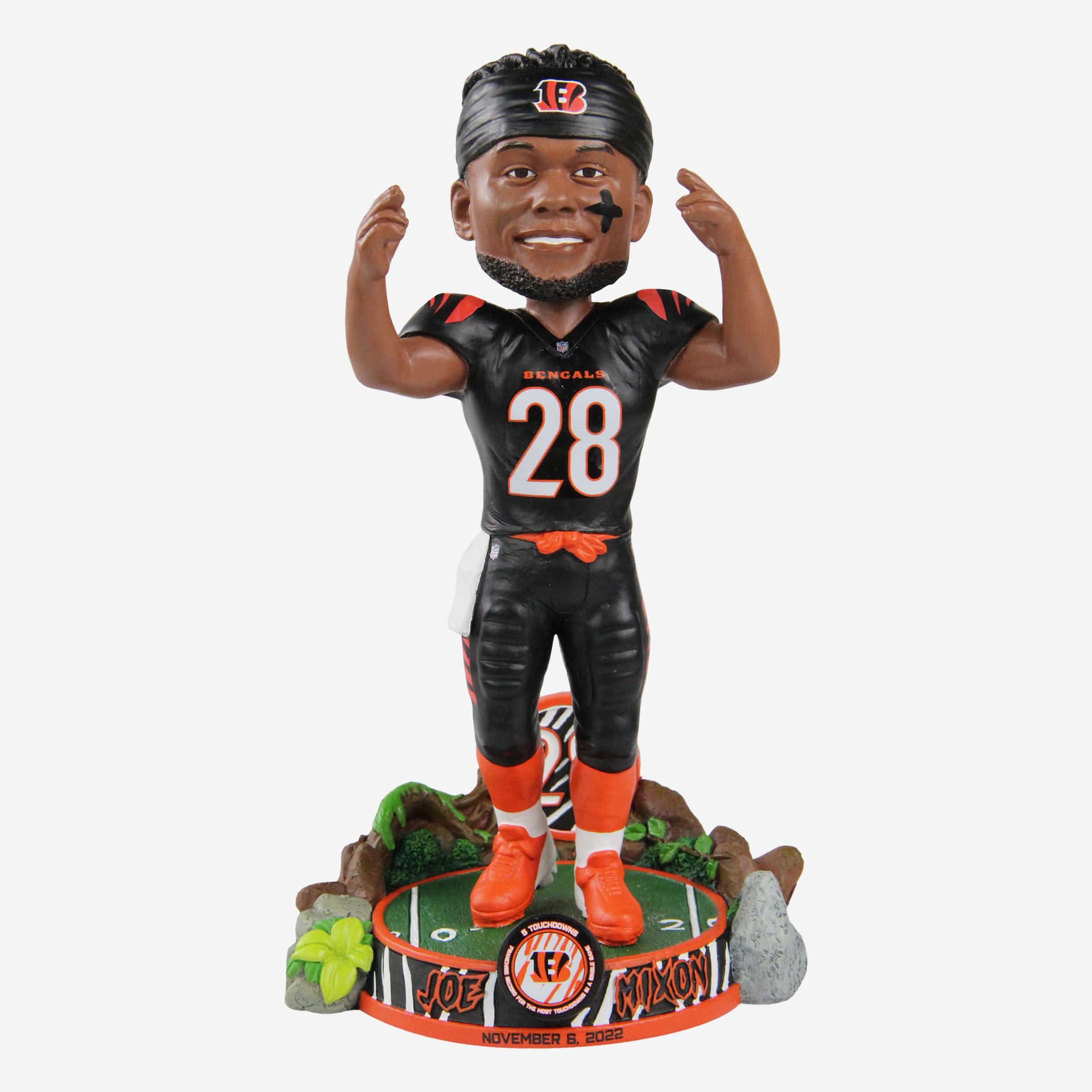 Cincinnati Bengals Joe Mixon Mini Shadowbox w/Card & Pocket