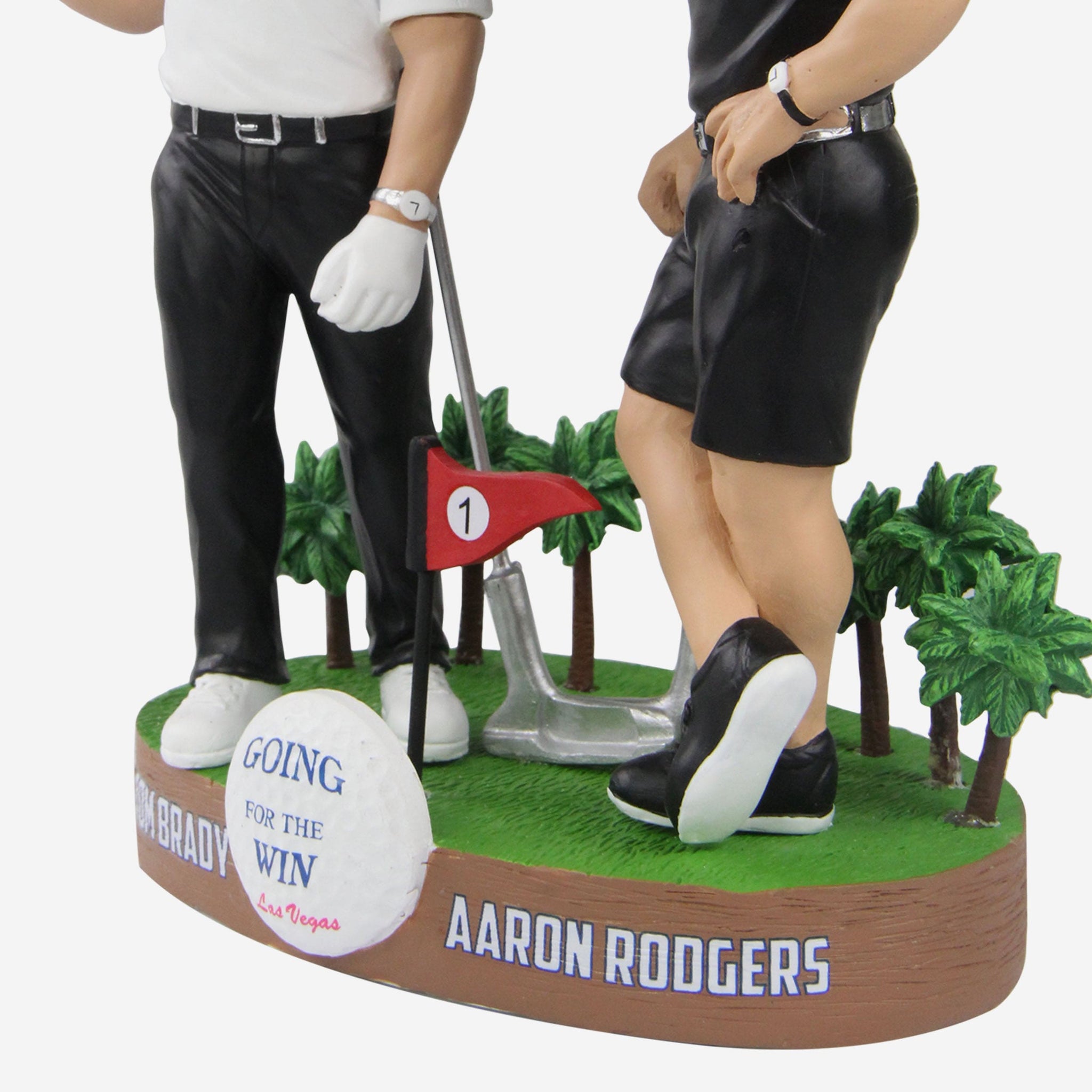 Tom Brady & Aaron Rodgers Golf Dual Bobblehead FOCO