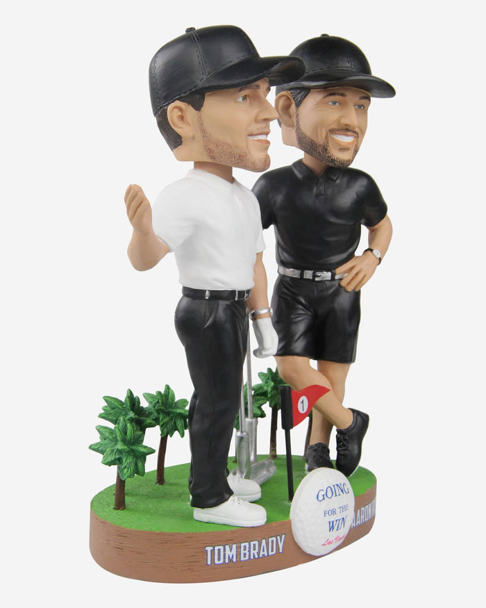 Tom Brady & Aaron Rodgers Golf Dual Bobblehead FOCO - FOCO.com