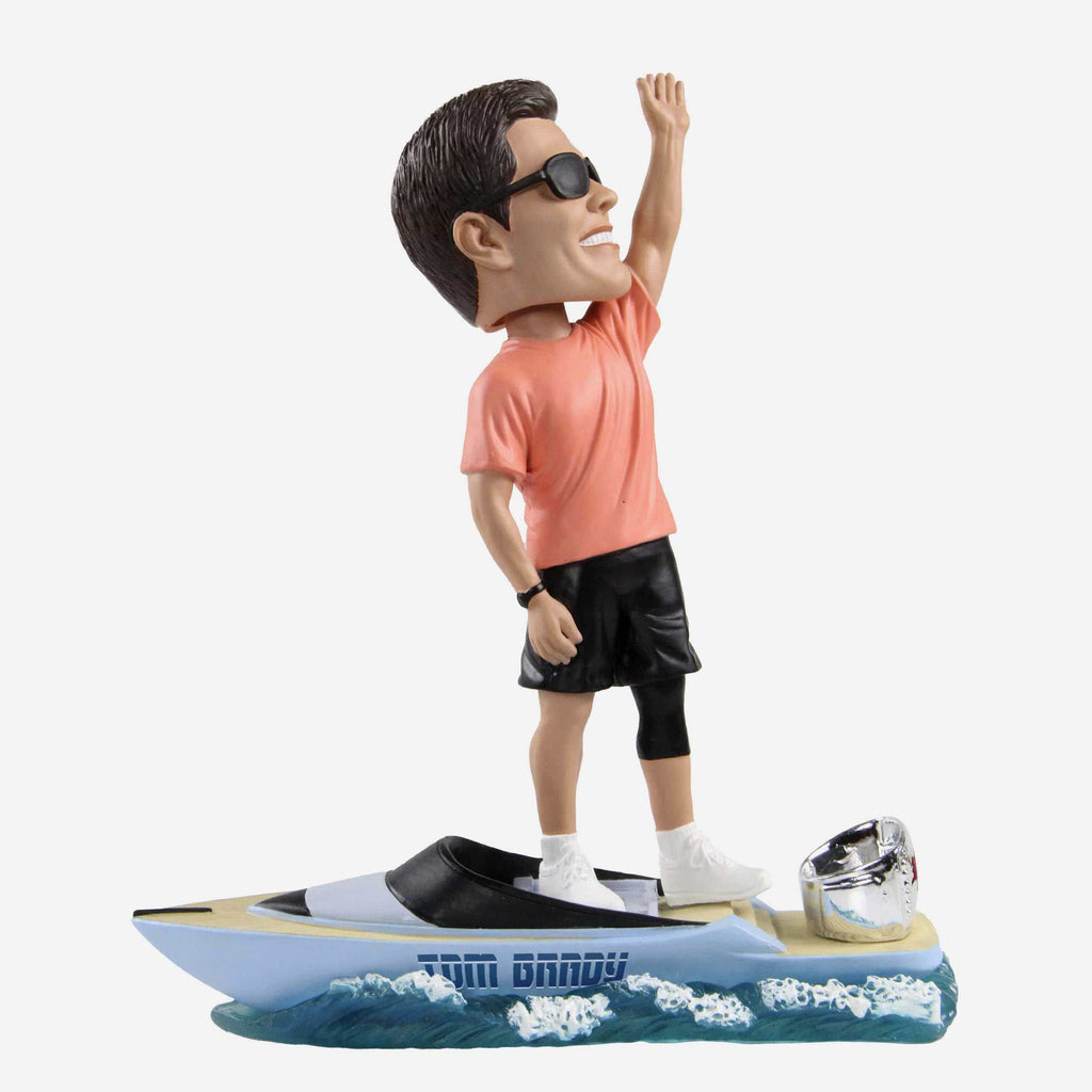 Tom Brady Tampa Bay Buccaneers G.O.A.T Boat Thematic Bobblehead FOCO - FOCO.com