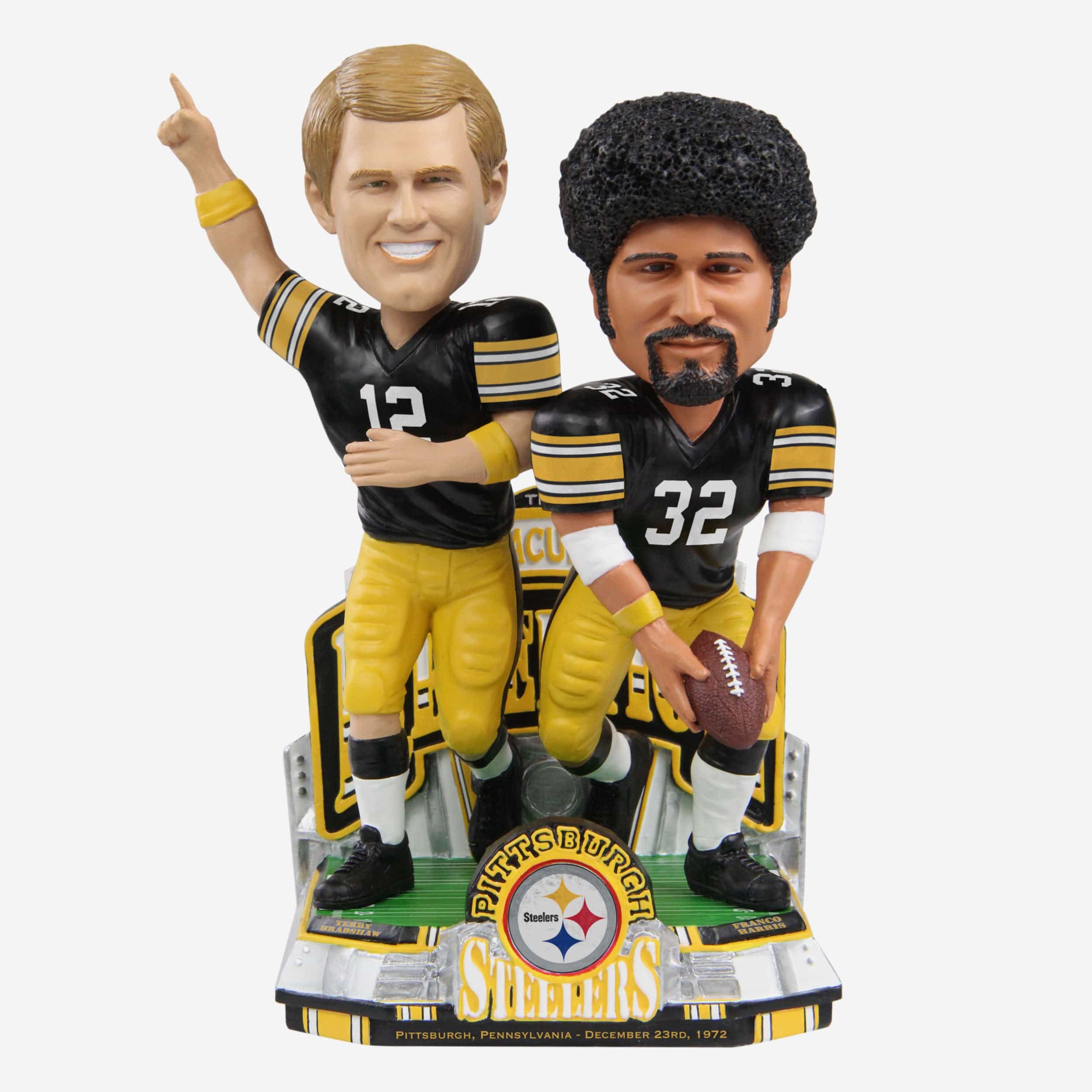 \ud83c\udfc8 NEW Franco Harris Immaculate Reception Bobblehead - Clark Toys