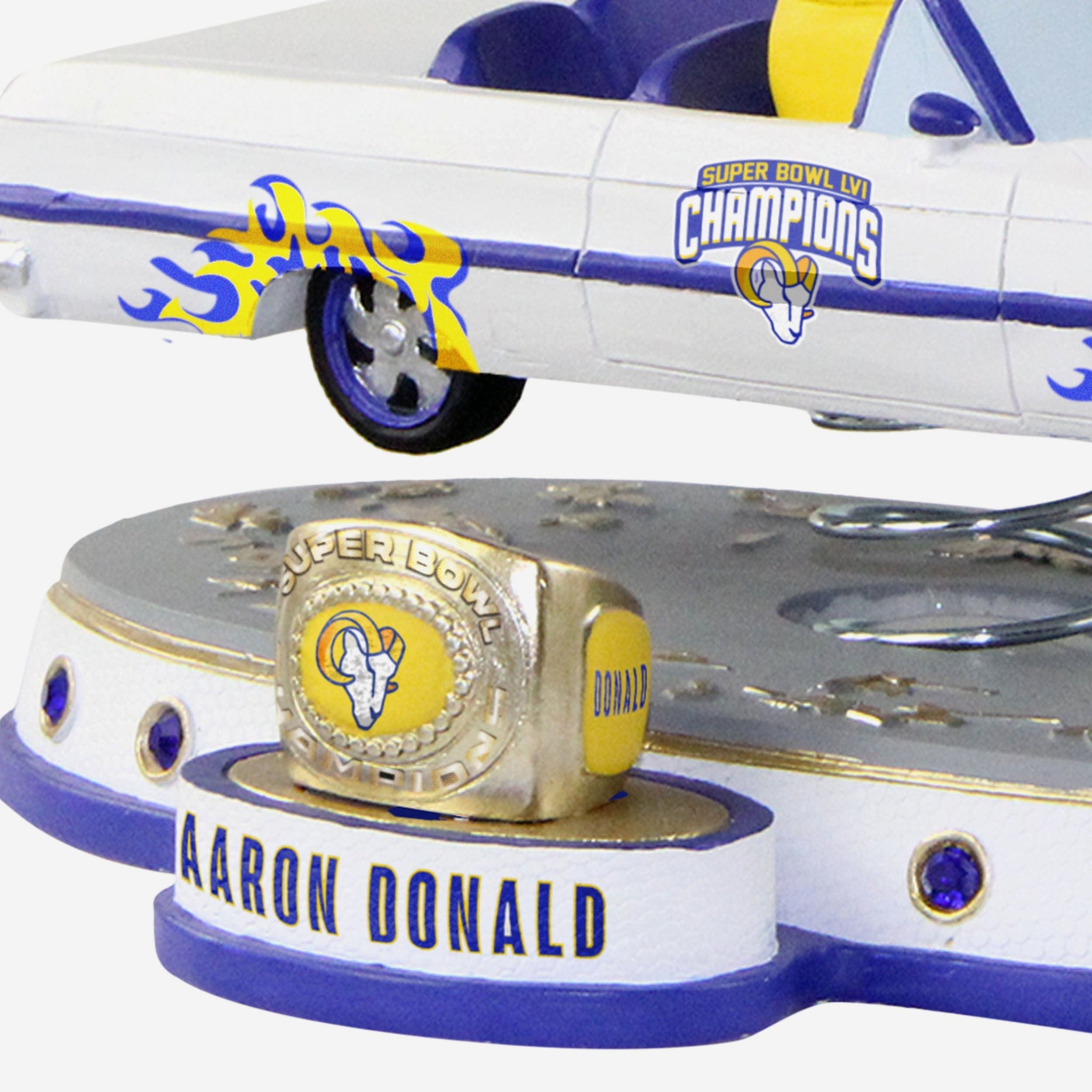 FOCO Selling Rams Bobblehead Of Aaron Donald Super Bowl LVI Ring