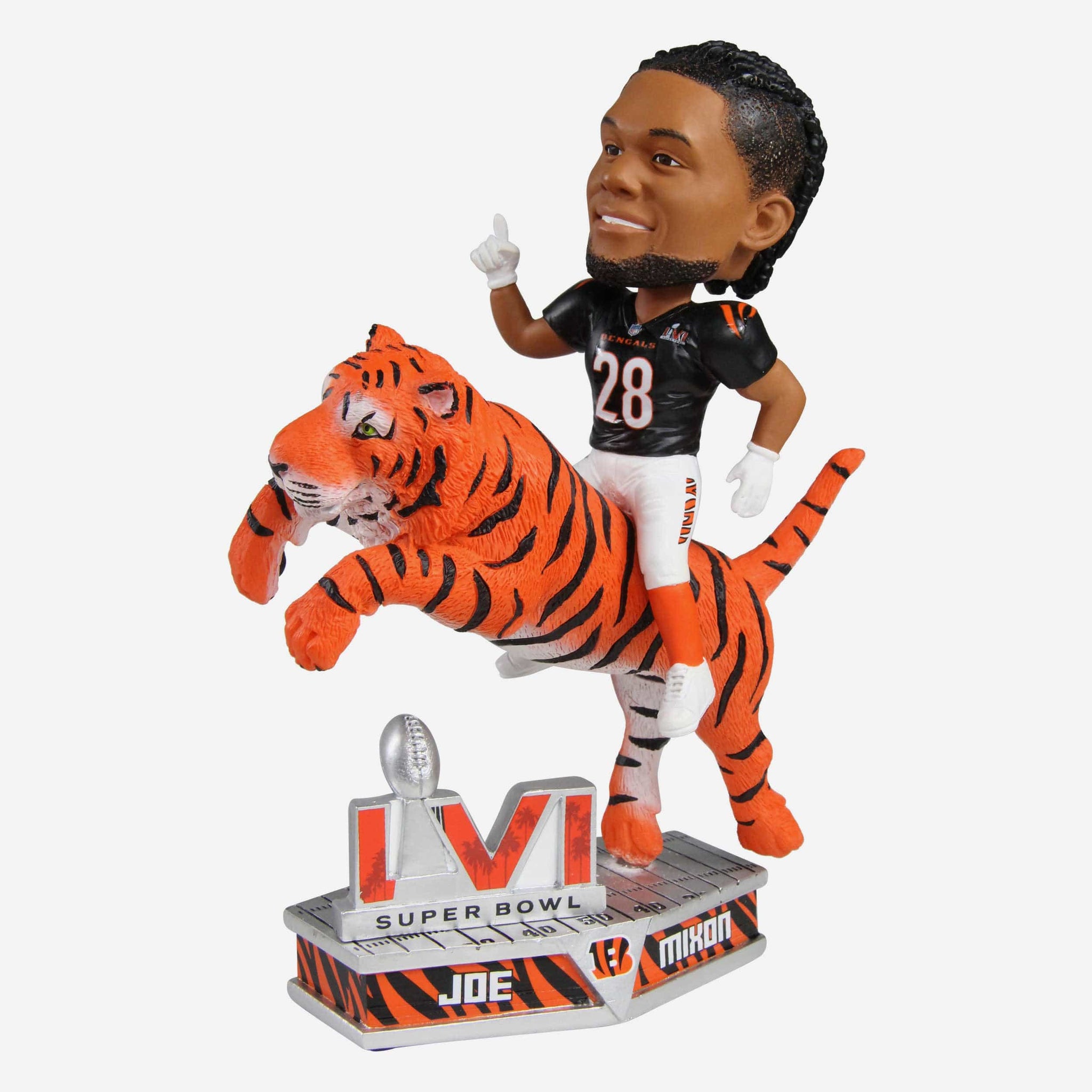 Joe Mixon Cincinnati Bengals 2022 Alternate Helmet Bobblehead FOCO