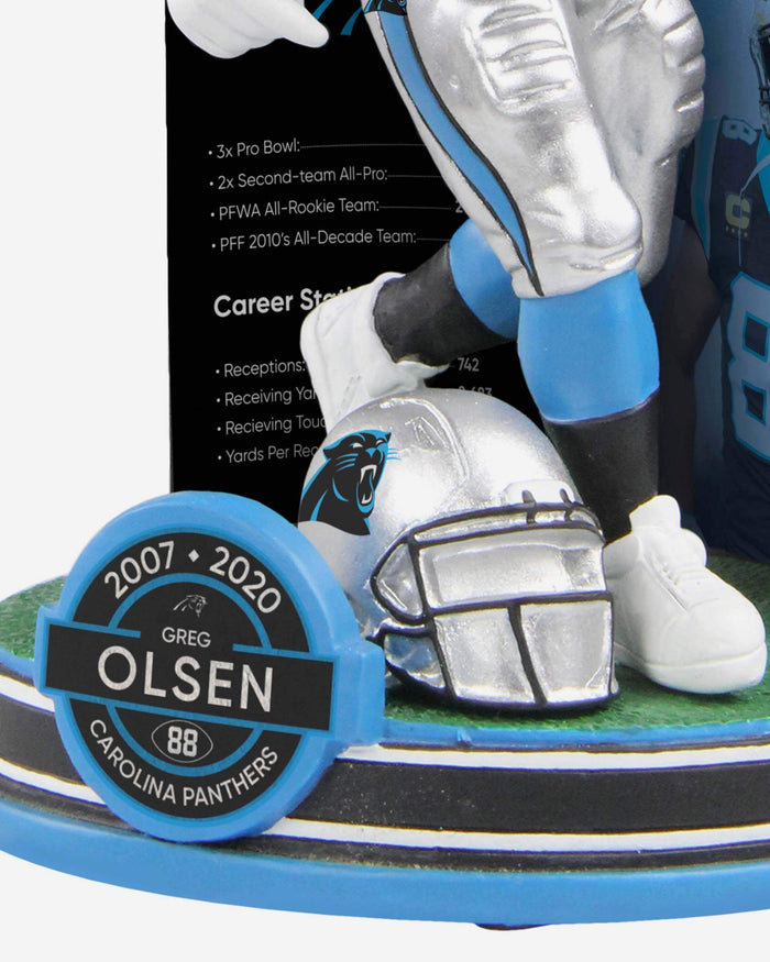 Greg Olsen Carolina Panthers Retirement Bobblehead FOCO - FOCO.com