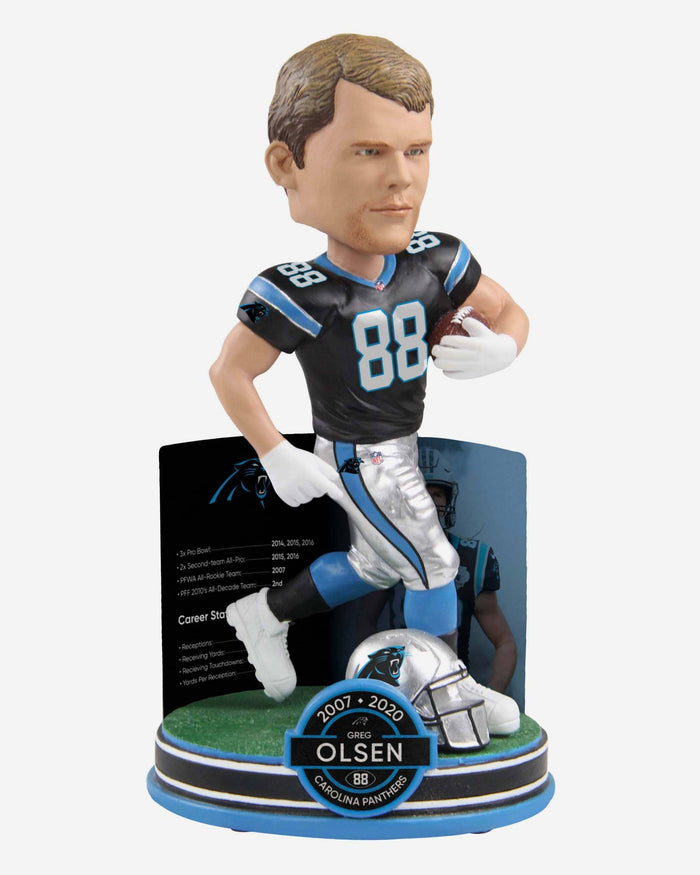 Greg Olsen Carolina Panthers Retirement Bobblehead FOCO - FOCO.com