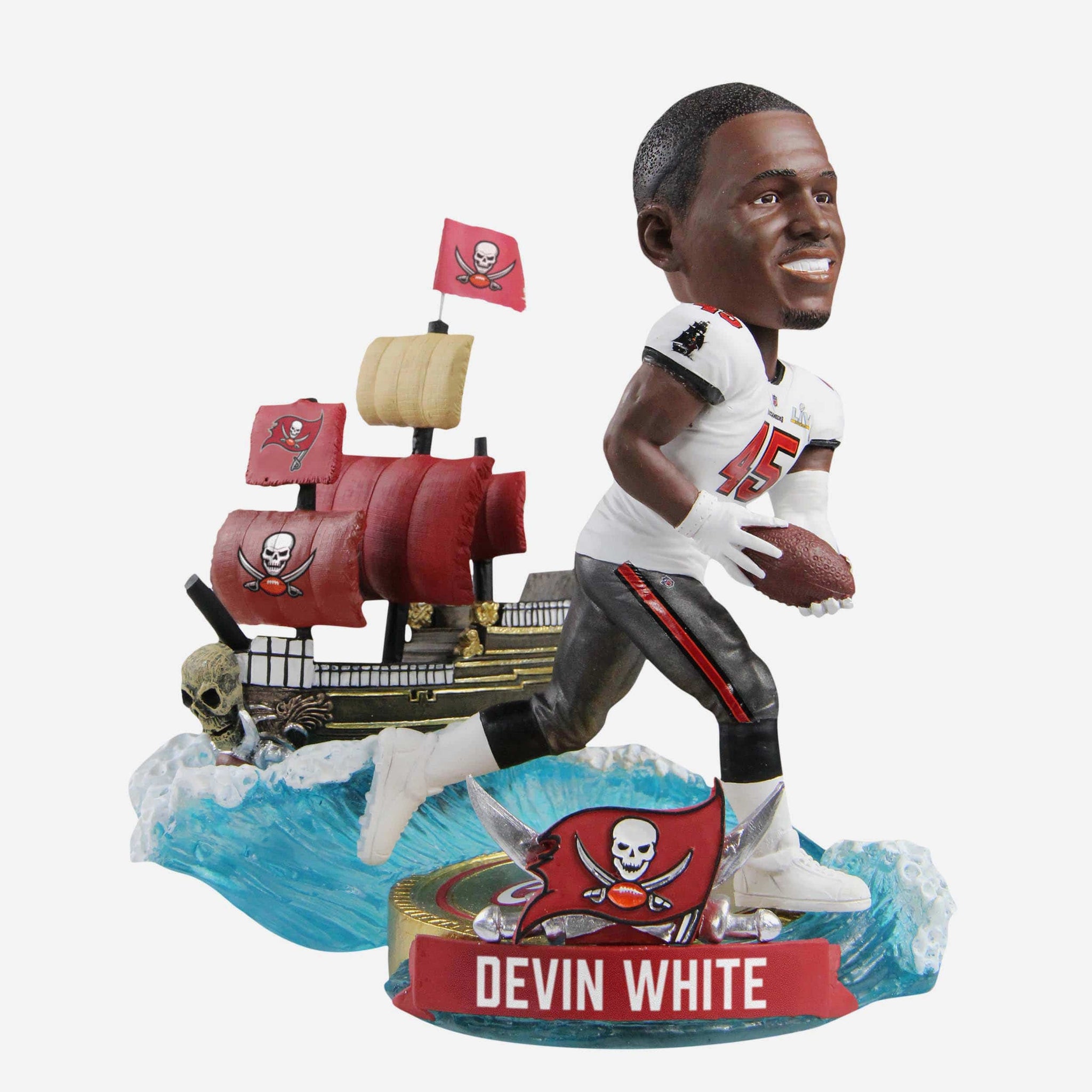 Devin White Tampa Bay Buccaneers Super Bowl LV Champs Bobblehead NFL