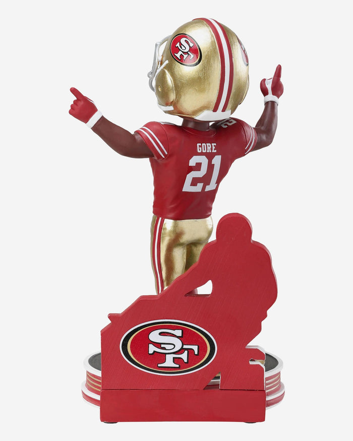 Frank Gore San Francisco 49ers Career Stats Ambassador Bobblehead FOCO - FOCO.com