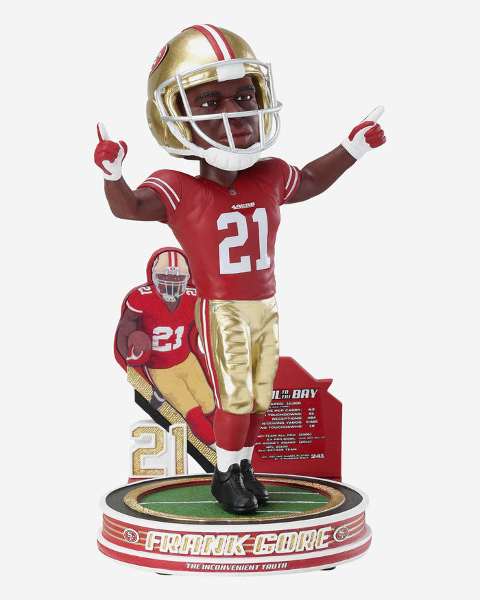Frank Gore San Francisco 49ers Signed Red with Black & Gold Pro