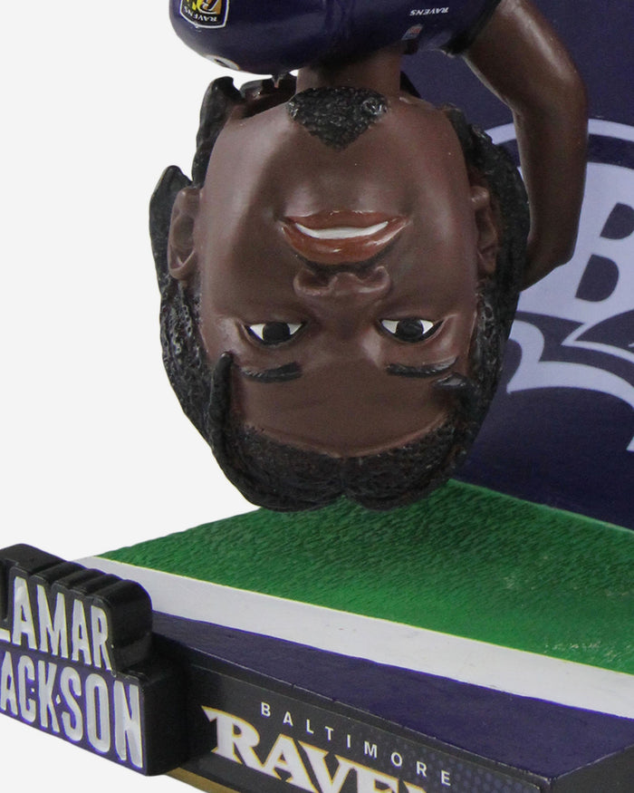 Lamar Jackson Baltimore Ravens Touchdown Celebration Flip Bobblehead FOCO - FOCO.com