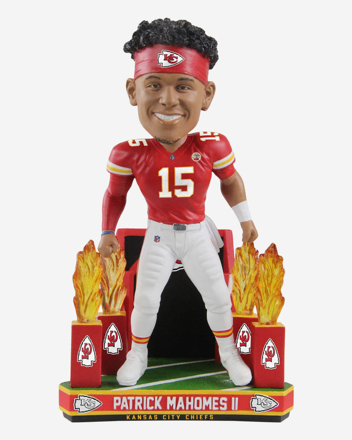 Patrick Mahomes Kansas City Chiefs Tunnel Entrance Bobblehead FOCO - FOCO.com