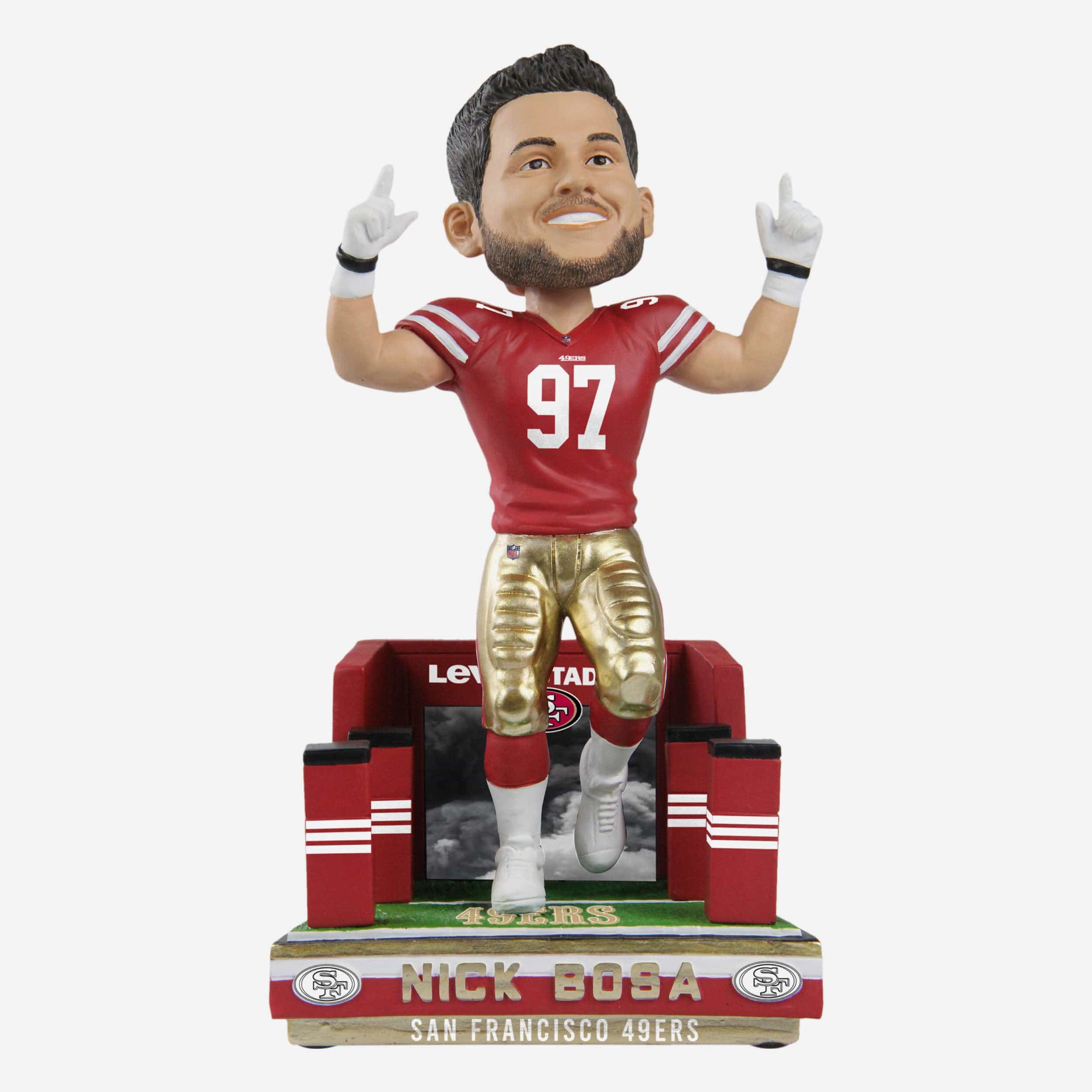 Nick Bosa San Francisco 49ers Gold Rush Bobblehead FOCO