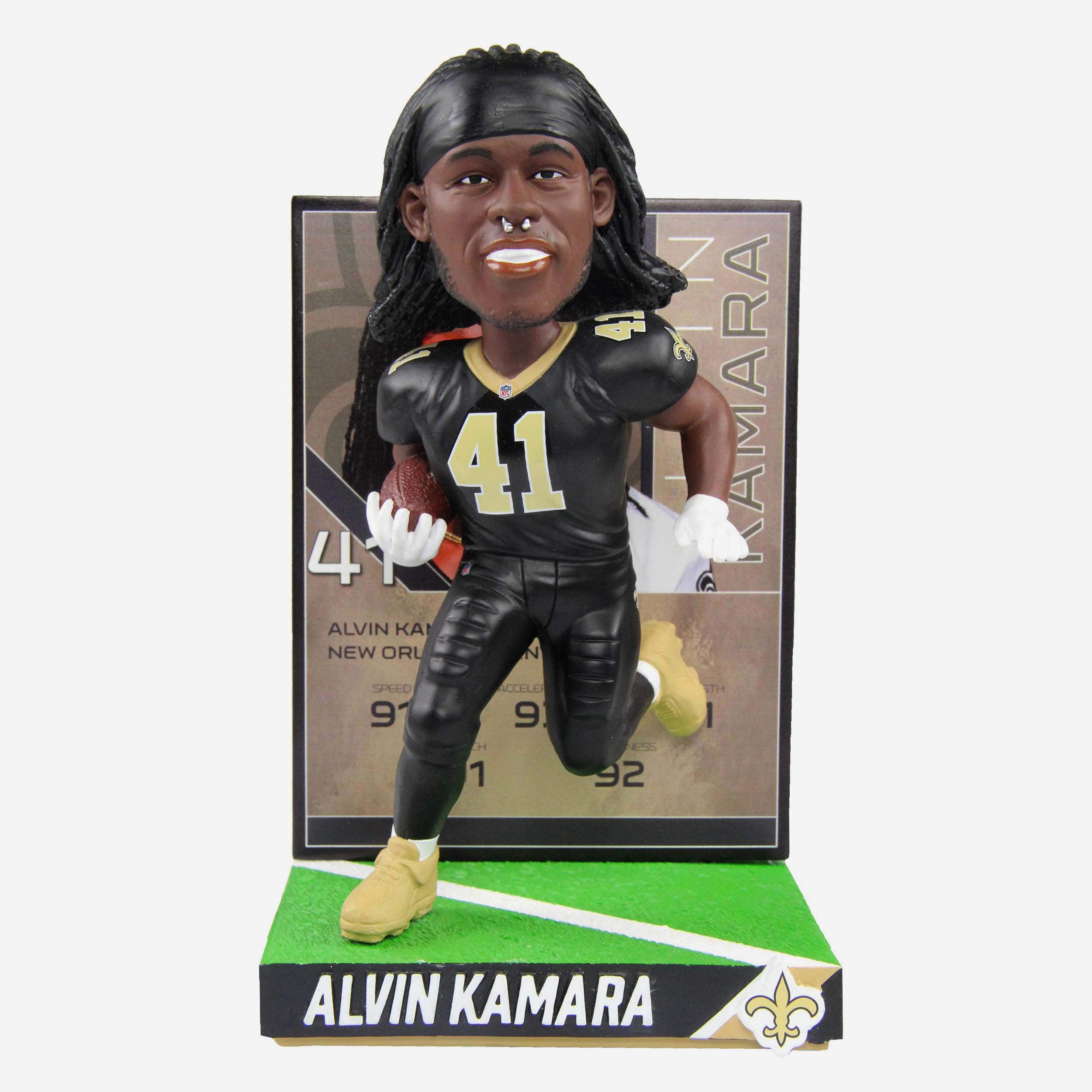 New Orleans Saints Alvin Kamara FOCO Highlight Series Bobblehead in 2023