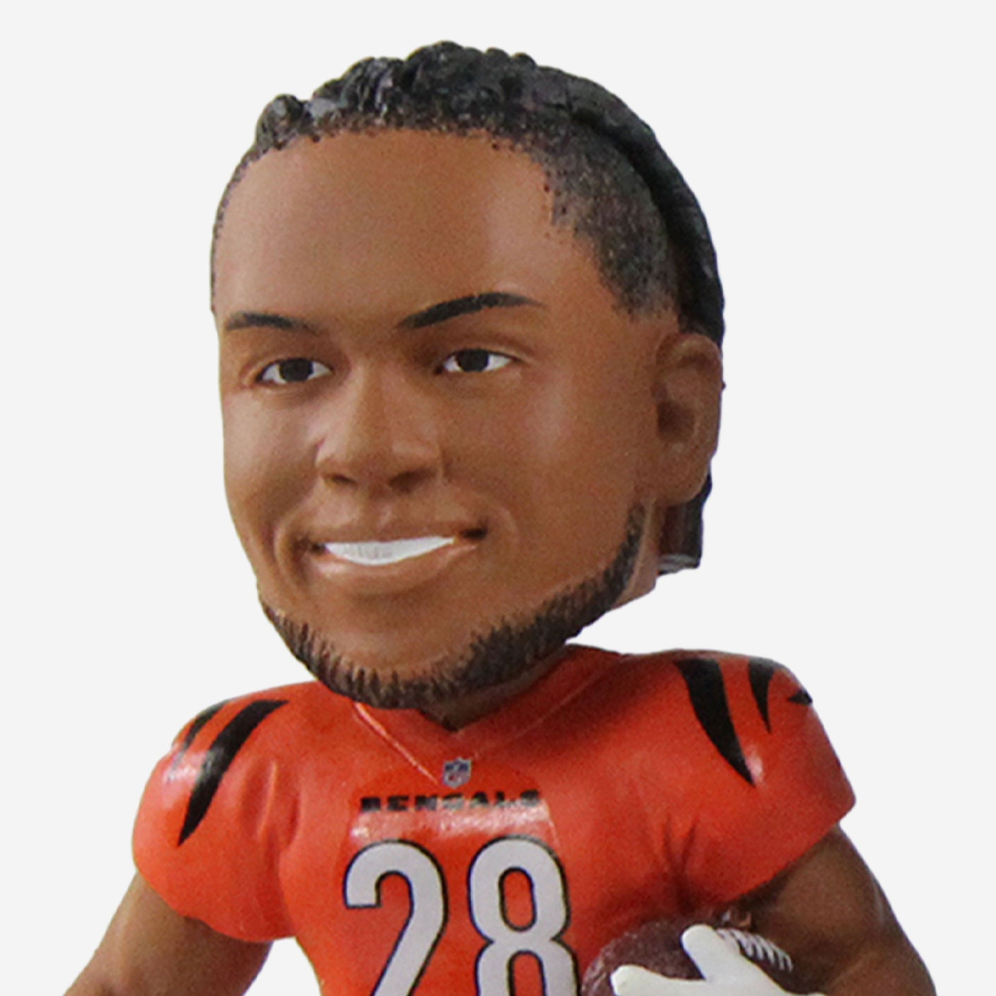 FOCO Bengals bobbleheads feature White Bengal Tiger uniforms, helmets