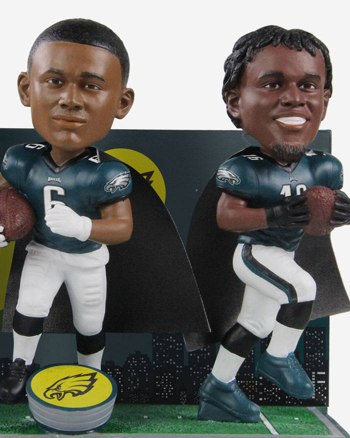 AJ Brown & DeVonta Smith & Quez Watkins Philadelphia Eagles Swole Skinny Fast Triple Bobblehead FOCO - FOCO.com