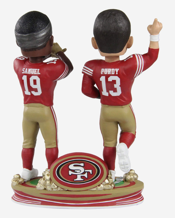 Brock Purdy & Deebo Samuel San Francisco 49ers Wild Card Gold Rush Dual Bobblehead FOCO - FOCO.com