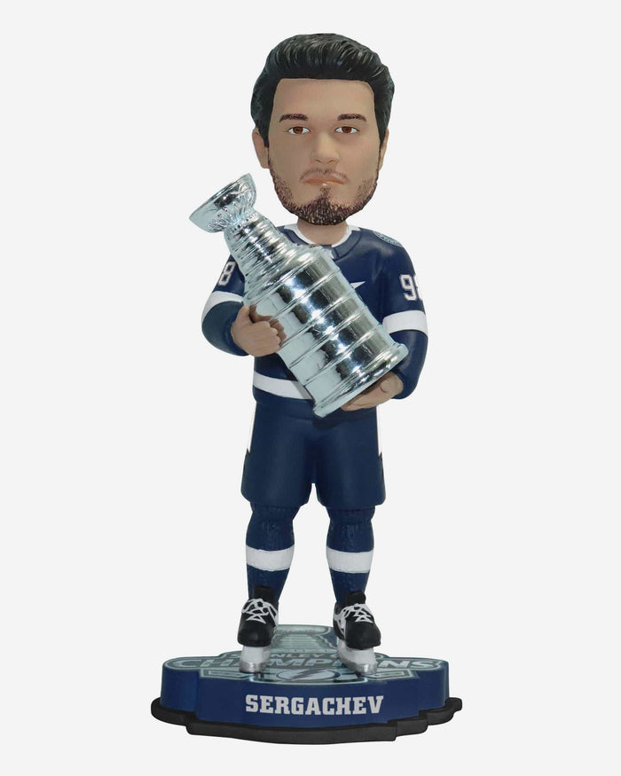 Mikhail Sergachev Tampa Bay Lightning 2021 Stanley Cup Champions Bobblehead FOCO - FOCO.com