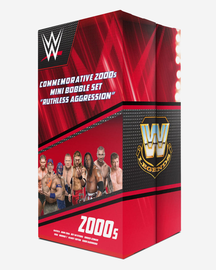 WWE Commemorative 2000s Mini Bobblehead Boxed Set FOCO - FOCO.com