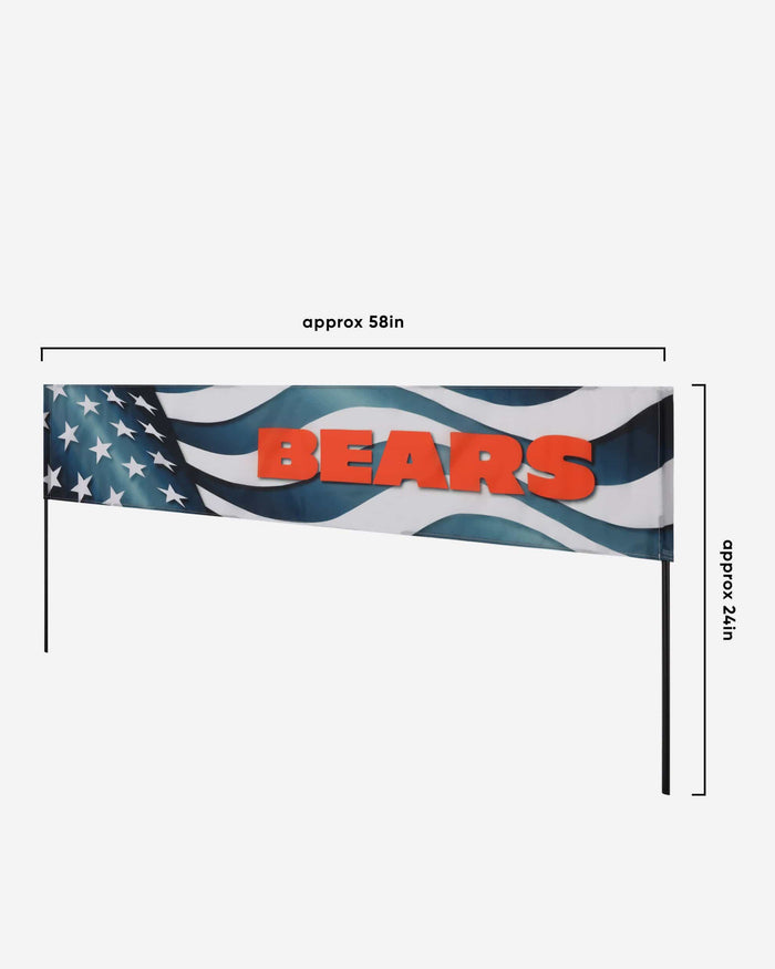 Chicago Bears Long Lawn Banner FOCO - FOCO.com