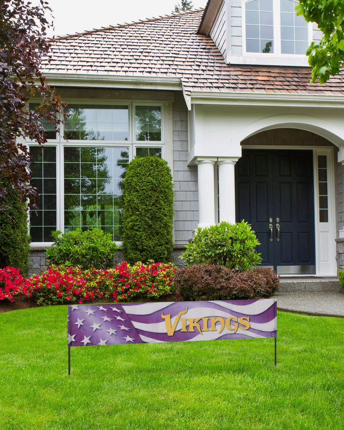 Minnesota Vikings Long Lawn Banner FOCO - FOCO.com