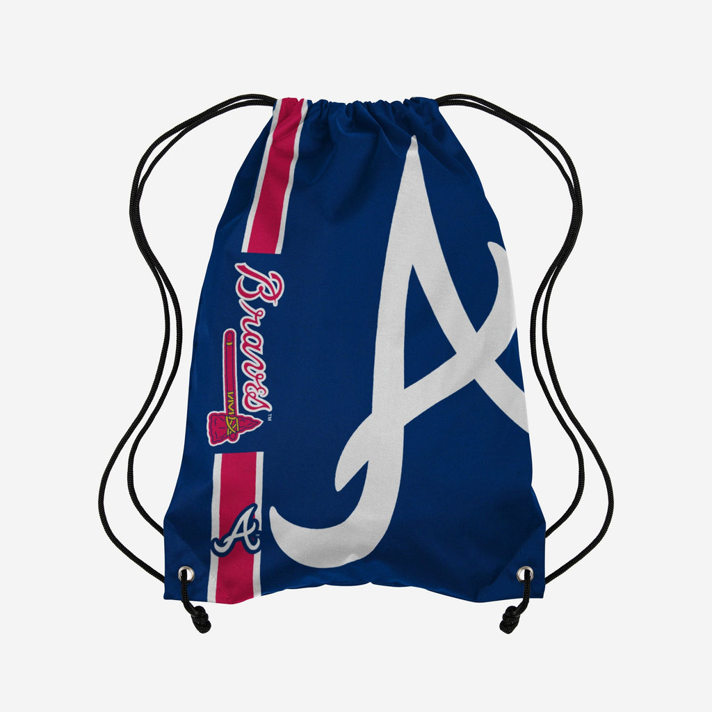 Atlanta Braves Big Logo Drawstring Backpack FOCO - FOCO.com