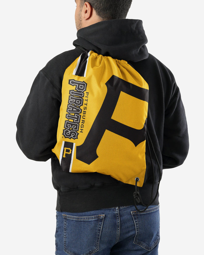 Pittsburgh Pirates Big Logo Drawstring Backpack FOCO - FOCO.com