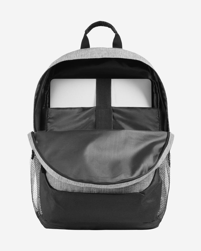 Chicago Cubs Heather Grey Bold Color Backpack FOCO - FOCO.com