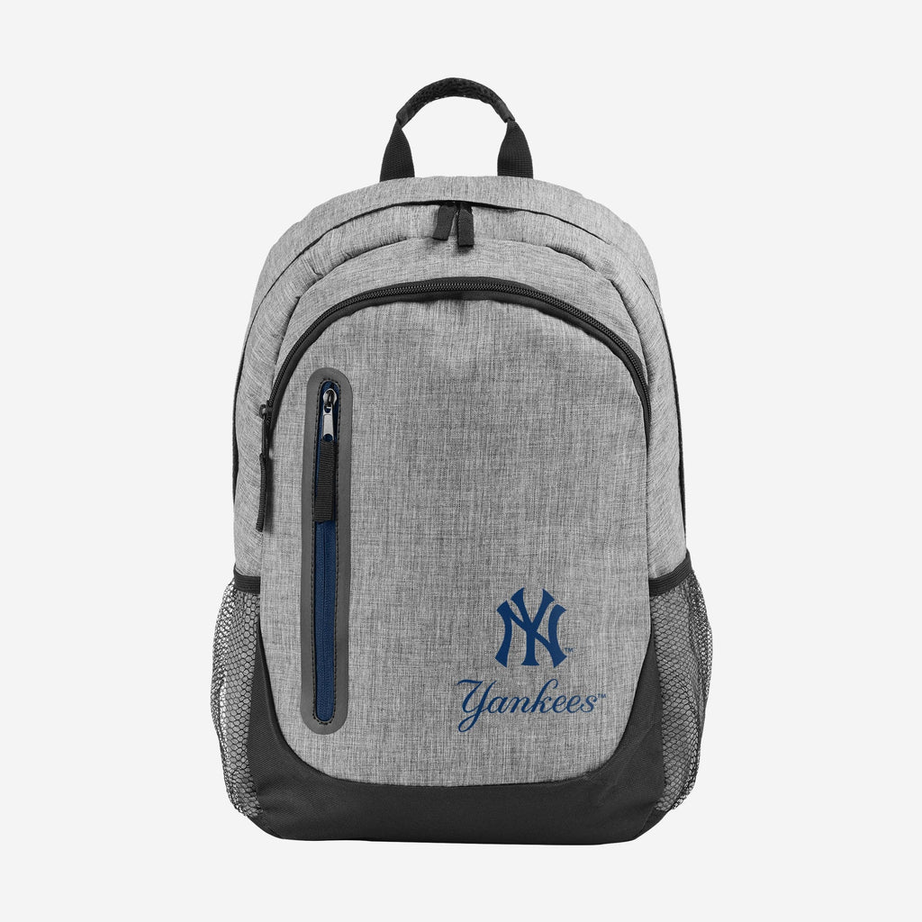 New York Yankees Heather Grey Bold Color Backpack FOCO - FOCO.com